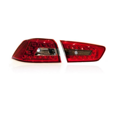 Задняя оптика Red/Smoke для Lancer X 